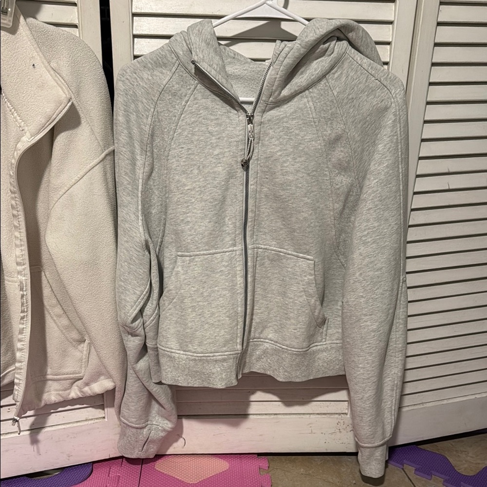Gray Zip-Up Hoodie Lululemon